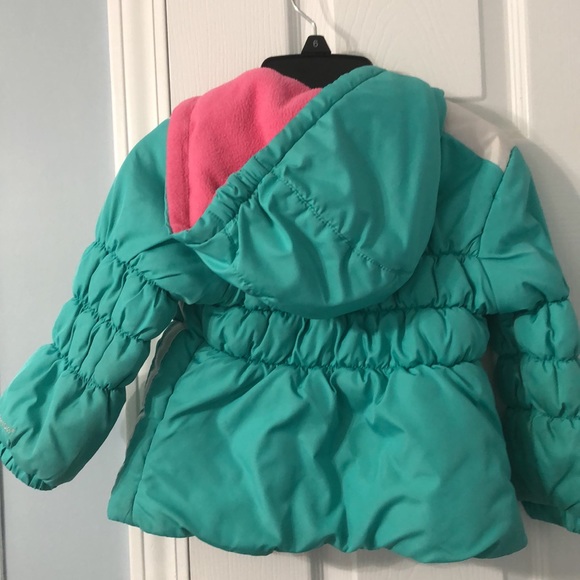 Size 3T teal and pink coat - Picture 3 of 3